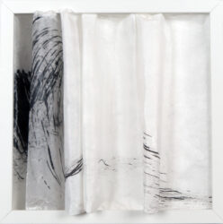 gerahmt, mixed media, H 30 x B 30 cm