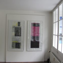 Abb. links "Zitronenfalter" , rechts "Tango Argentino" H 138 x B 70 cm